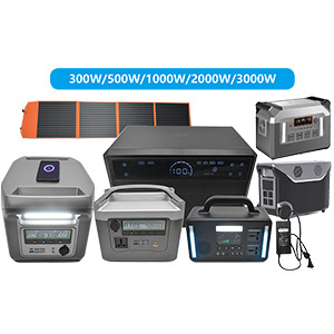 Portable Power Station 300W/500W/1000W/2000W Power Bank with AC Outlet 216Wh-2592Wh Solar Generator with LED Light Bluetooth Speaker Portable Generators Battery Backup Power Supply for Outdoor Camping Travel Emergency 