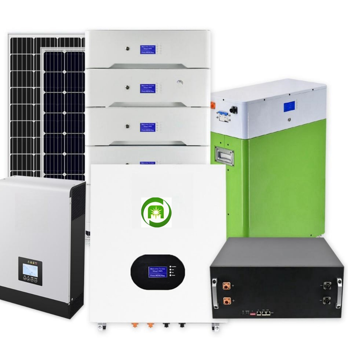 5kw 10kw 15kw 20kw 25kw Solar Power System Home 25kwh Lifepo4 Battery Solar Panel Energy Systems